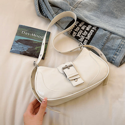Sac Épaule Femme – Style Rétro Été, PU Uni, Décontracté et Tendance