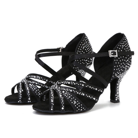 Chaussures de Danse Latine Femme – Respirantes, Légères, Antidérapantes