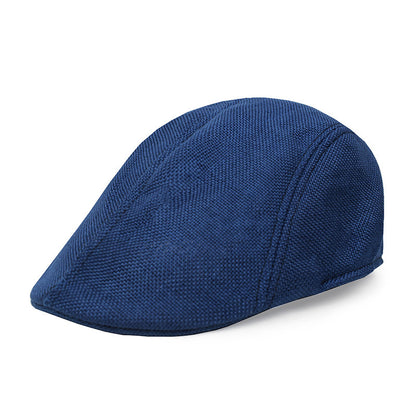 Casquette Homme Béret en Coton et Lin – Style Rétro – Taille Unique – Protection Soleil