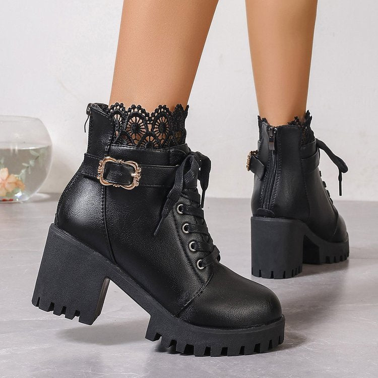 Bottes Courtes Femme – Hiver & Automne, Style Coréen, Grandes Tailles