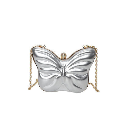 Sac Bandoulière Femme – Papillon Mignon avec Chaîne, Petit Format