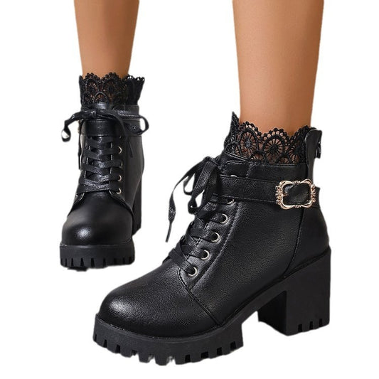 Bottes Courtes Femme – Hiver & Automne, Style Coréen, Grandes Tailles