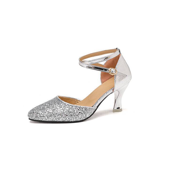 Sandales Femme à Talon Haut – Bout Pointu, Bride à Boucle