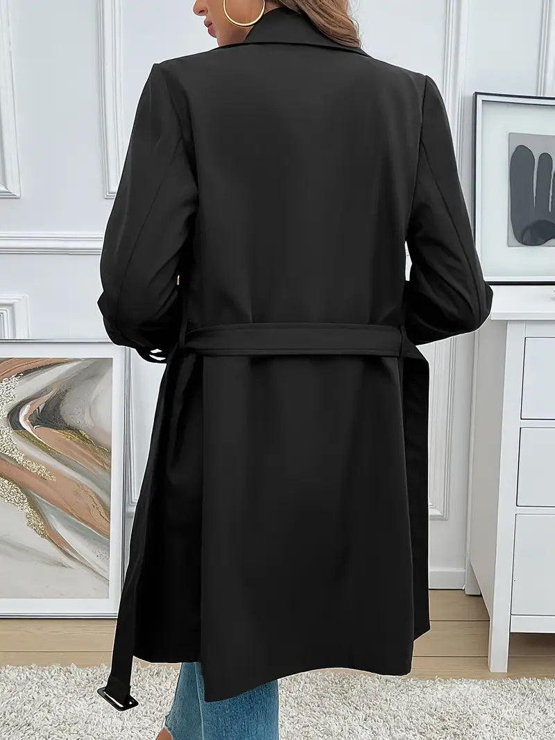 Trench Coat Femme Élégant Ceinturé – Style Chic & Intemporel