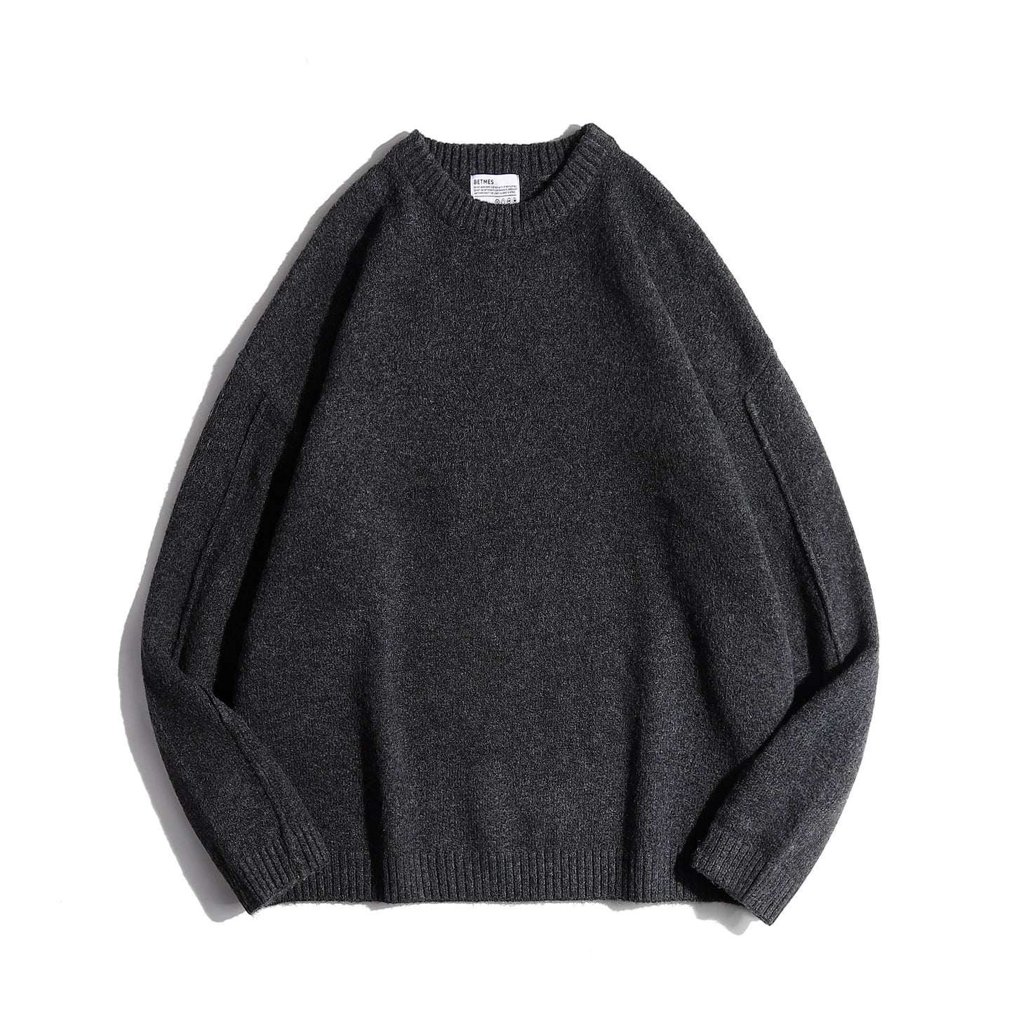 Pull Femme Décontracté – Style Rétro, Manches Longues, Coupe Loose, Automne