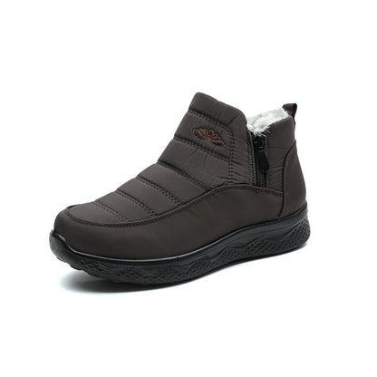 Bottes Neige Femme Chaudes Épaissies – Doublées Laine Lavée, Imperméables, Grandes Tailles 35–45