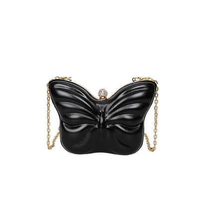 Sac Bandoulière Femme – Papillon Mignon avec Chaîne, Petit Format