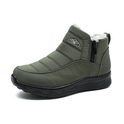 Bottes Neige Femme Chaudes Épaissies – Doublées Laine Lavée, Imperméables, Grandes Tailles 35–45