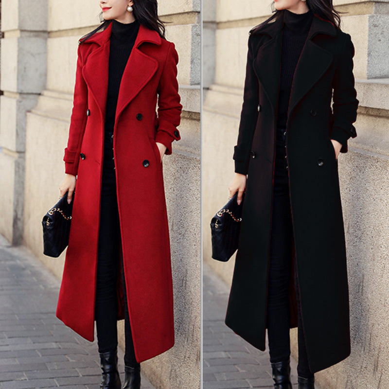 Robe Longue Femme Slim Fit – Élégante et Chic – Polyester Épais – Manches Longues
