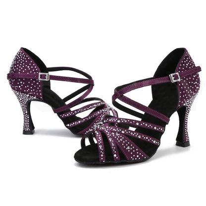 Chaussures de Danse Latine Femme – Respirantes, Légères, Antidérapantes