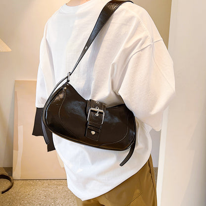 Sac Épaule Femme – Style Rétro Été, PU Uni, Décontracté et Tendance