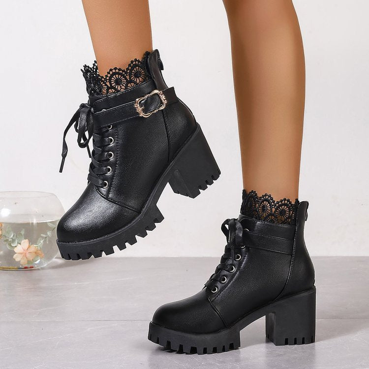 Bottes Courtes Femme – Hiver & Automne, Style Coréen, Grandes Tailles