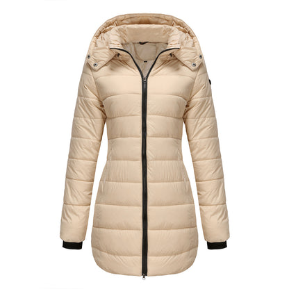 Veste Matelassée Imperméable Femme – Manches Longues, Chaude et Décontractée