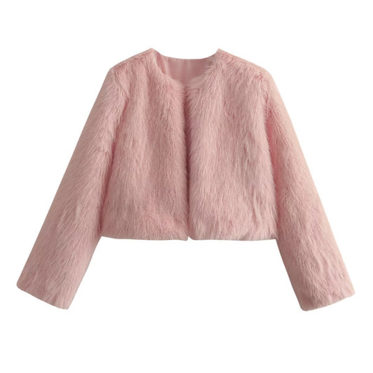 Veste Femme Streetwear Bicolore – Polyester – Style Européen et Américain