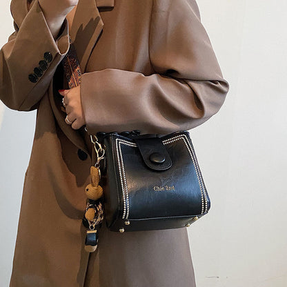 Sac Bandoulière Femme Nouvelle Mode – Style Rétro Européen & Américain, Texture Haute
