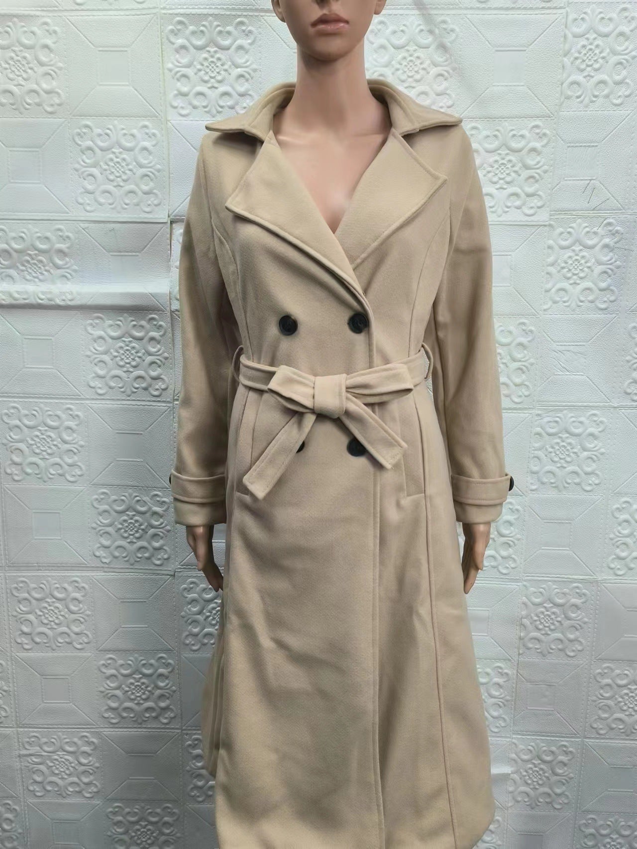 Robe Longue Femme Slim Fit – Élégante et Chic – Polyester Épais – Manches Longues