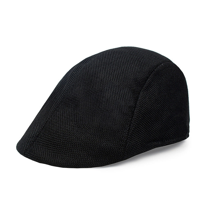 Casquette Homme Béret en Coton et Lin – Style Rétro – Taille Unique – Protection Soleil