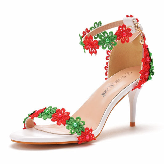 Sandales Été Femme Perles – Style Coloré, Bout Ouvert, Légères & Résistantes