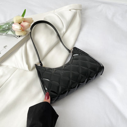 Petit Sac Bandoulière Carré Femme – Style Plaid Diamant, PU Durable