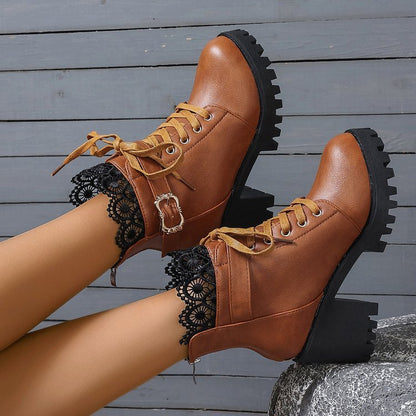 Bottes Courtes Femme – Hiver & Automne, Style Coréen, Grandes Tailles