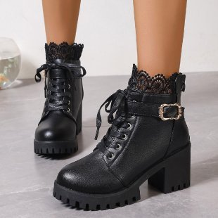 Bottes Courtes Femme – Hiver & Automne, Style Coréen, Grandes Tailles