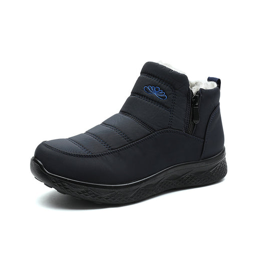 Bottes Neige Femme Chaudes Épaissies – Doublées Laine Lavée, Imperméables, Grandes Tailles 35–45