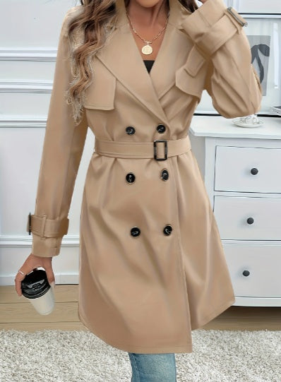 Trench Coat Femme Élégant Ceinturé – Style Chic & Intemporel
