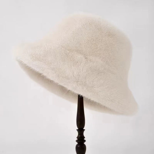 Chapeau Femme Hiver en Vison Imitation – Chaud, Étanche & Élégant