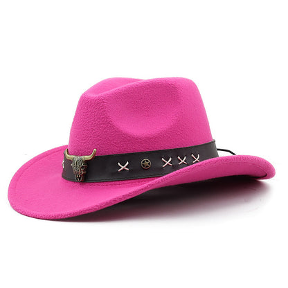 Chapeau Homme et Femme en Denim – Style Ethnique Western – Bords Roulés – Taille Ajustable
