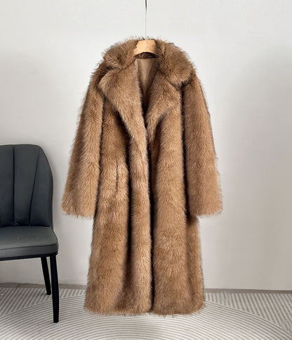 Manteau Femme Long 100cm en Fibre de Polyester avec Manches Longues et Finitions à Franges - L à XXL - Plusieurs Couleurs