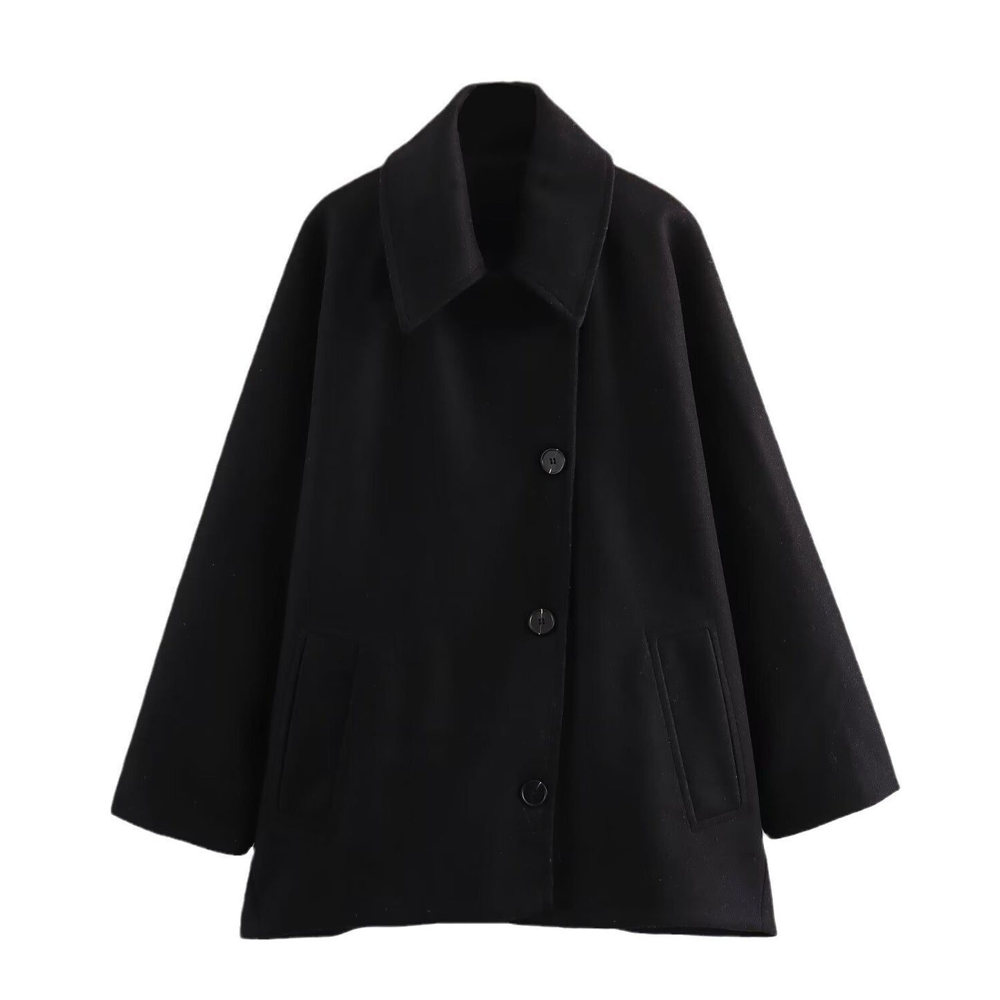 Veste Femme Mi-Longue 65 cm Style Street Hipster en Polyester à Manches Longues Effet 3D - S à L