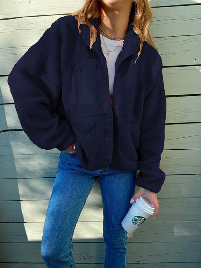 Veste Femme Style Japonais et Coréen en Laine avec Poches – Tailles M à XXL – Couleurs Variées