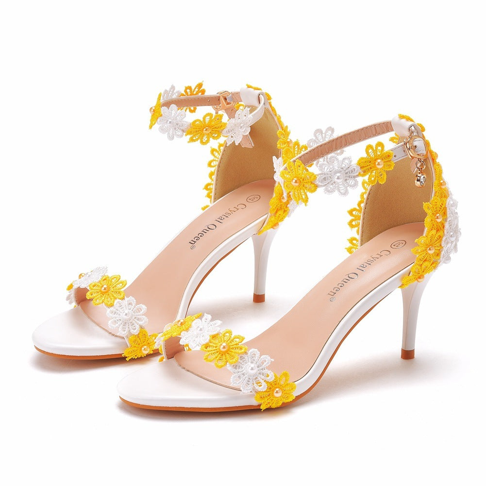 Sandales Été Femme Perles – Style Coloré, Bout Ouvert, Légères & Résistantes