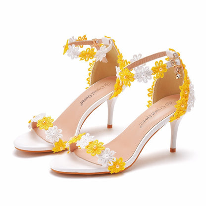 Sandales Été Femme Perles – Style Coloré, Bout Ouvert, Légères & Résistantes