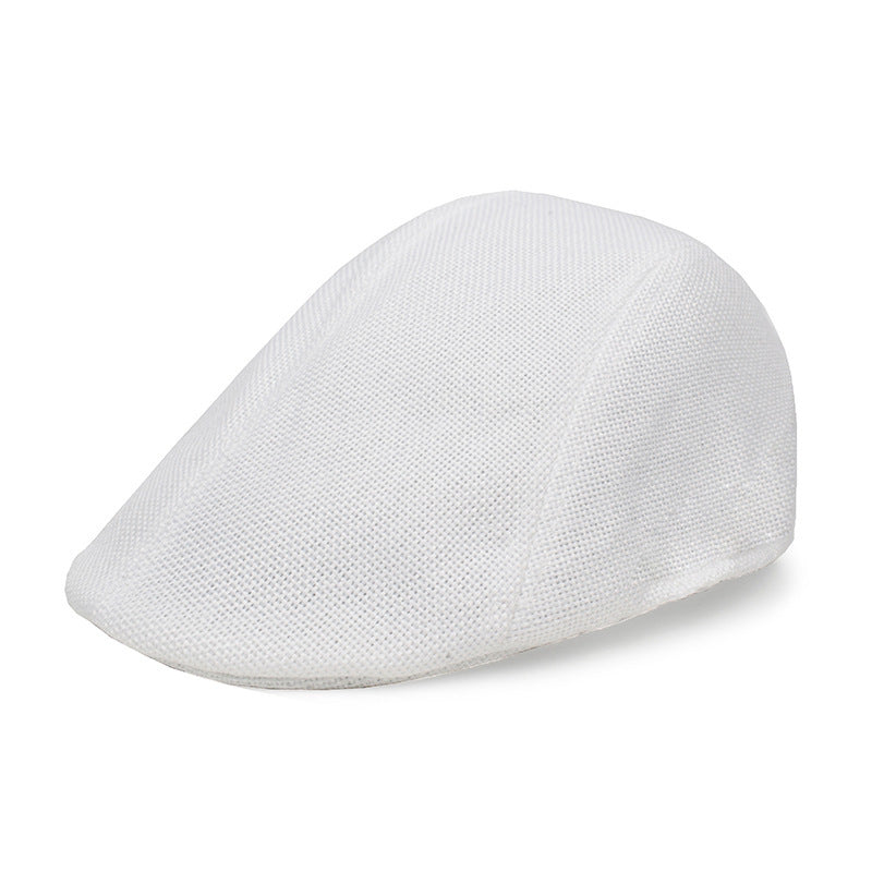 Casquette Homme Béret en Coton et Lin – Style Rétro – Taille Unique – Protection Soleil