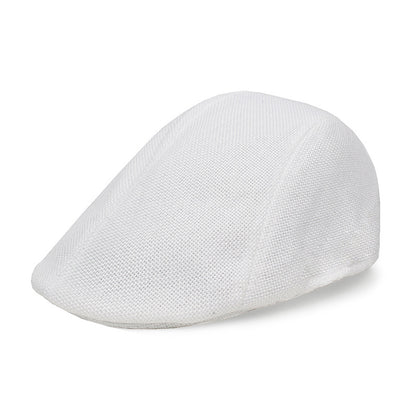 Casquette Homme Béret en Coton et Lin – Style Rétro – Taille Unique – Protection Soleil