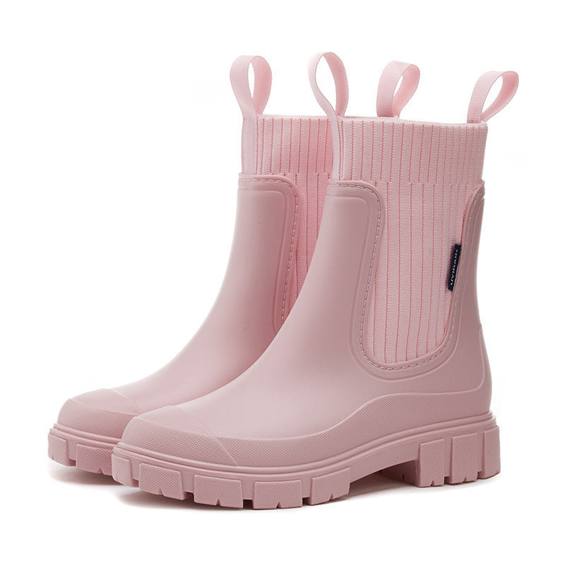 Bottes de Pluie Femme Antidérapantes – Imperméables, Hauteur Moyenne, Confort & Style