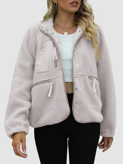 Veste Femme Style Japonais et Coréen en Laine avec Poches – Tailles M à XXL – Couleurs Variées