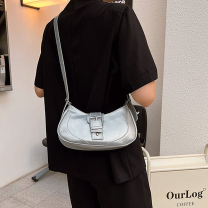 Sac Épaule Femme – Style Rétro Été, PU Uni, Décontracté et Tendance