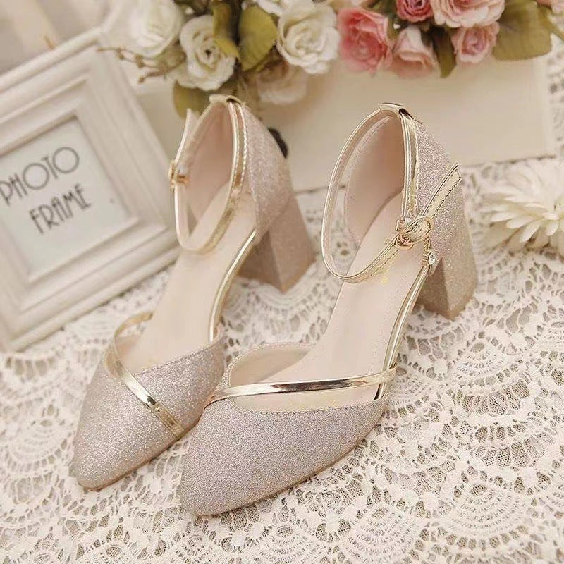 Sandales Femme à Boucle – Mode Coréenne, Talon 5 cm, PU