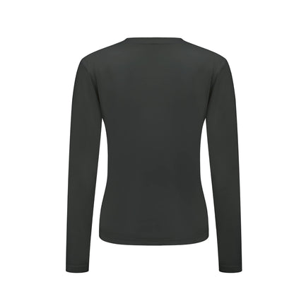 Top Femme Uni – Manches Longues, Col Rond, Style Décontracté