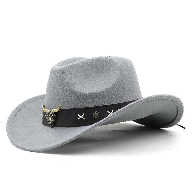 Chapeau Homme et Femme en Denim – Style Ethnique Western – Bords Roulés – Taille Ajustable