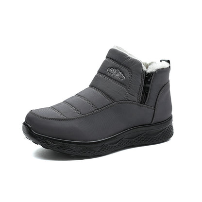 Bottes Neige Femme Chaudes Épaissies – Doublées Laine Lavée, Imperméables, Grandes Tailles 35–45