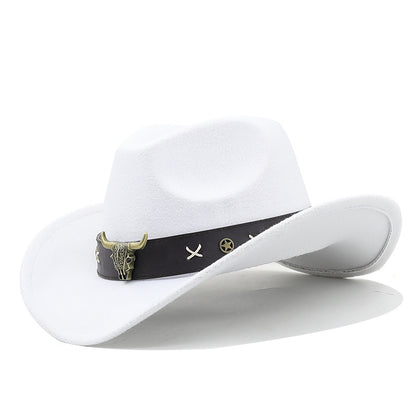 Chapeau Homme et Femme en Denim – Style Ethnique Western – Bords Roulés – Taille Ajustable