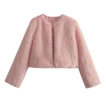 Veste Femme Streetwear Bicolore – Polyester – Style Européen et Américain