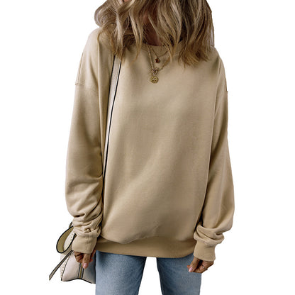 Pull Femme Oversize – Manches Longues, Impression, Style Décontracté