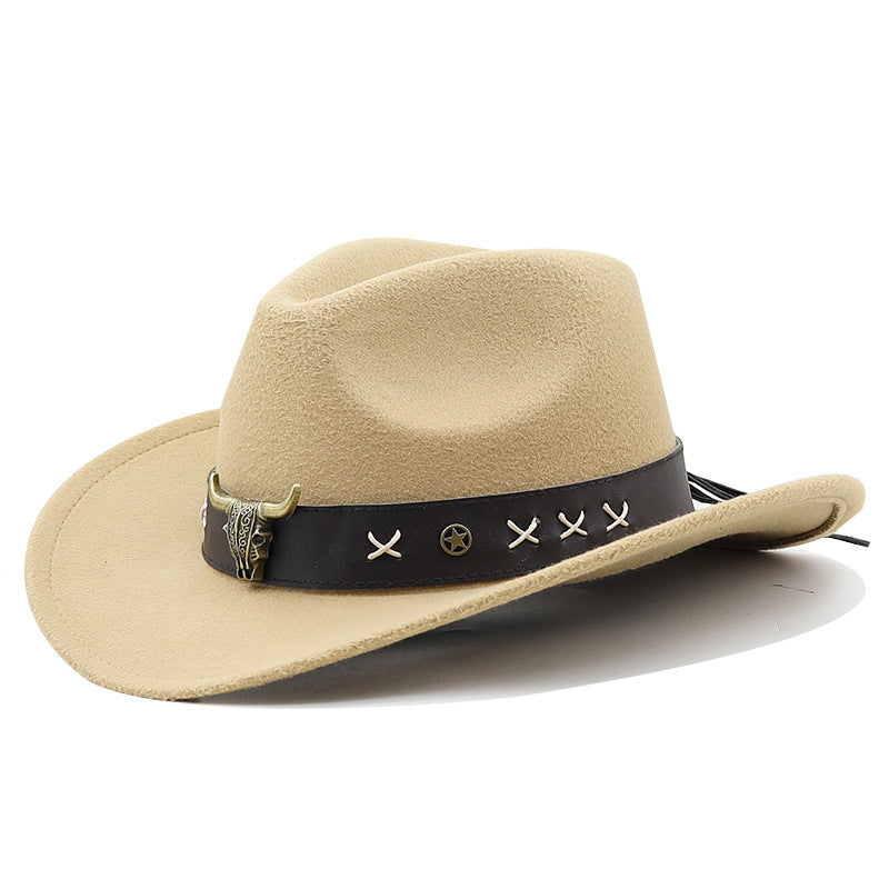 Chapeau Homme et Femme en Denim – Style Ethnique Western – Bords Roulés – Taille Ajustable