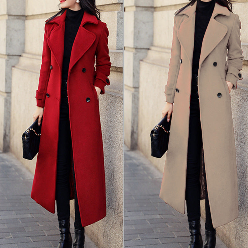 Robe Longue Femme Slim Fit – Élégante et Chic – Polyester Épais – Manches Longues