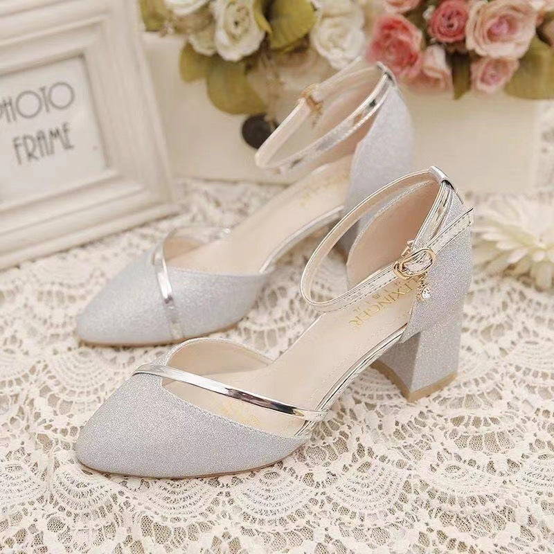 Sandales Femme à Boucle – Mode Coréenne, Talon 5 cm, PU
