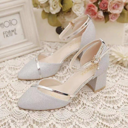 Sandales Femme à Boucle – Mode Coréenne, Talon 5 cm, PU
